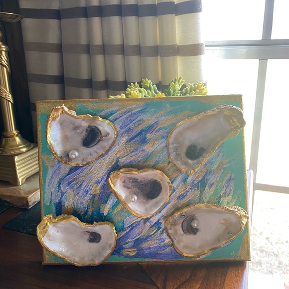 HANDMADE OYSTER 🦪 SHELL CANVAS ART 🖼️. - Picture 16 of 16